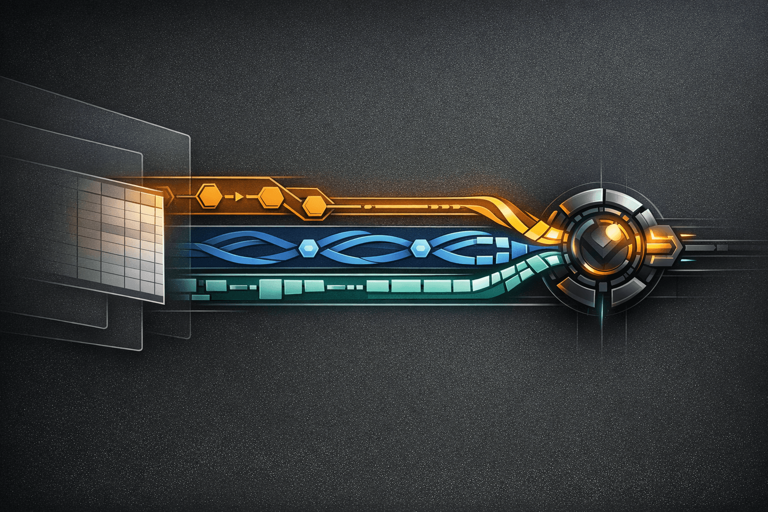 Abstract compute flow background