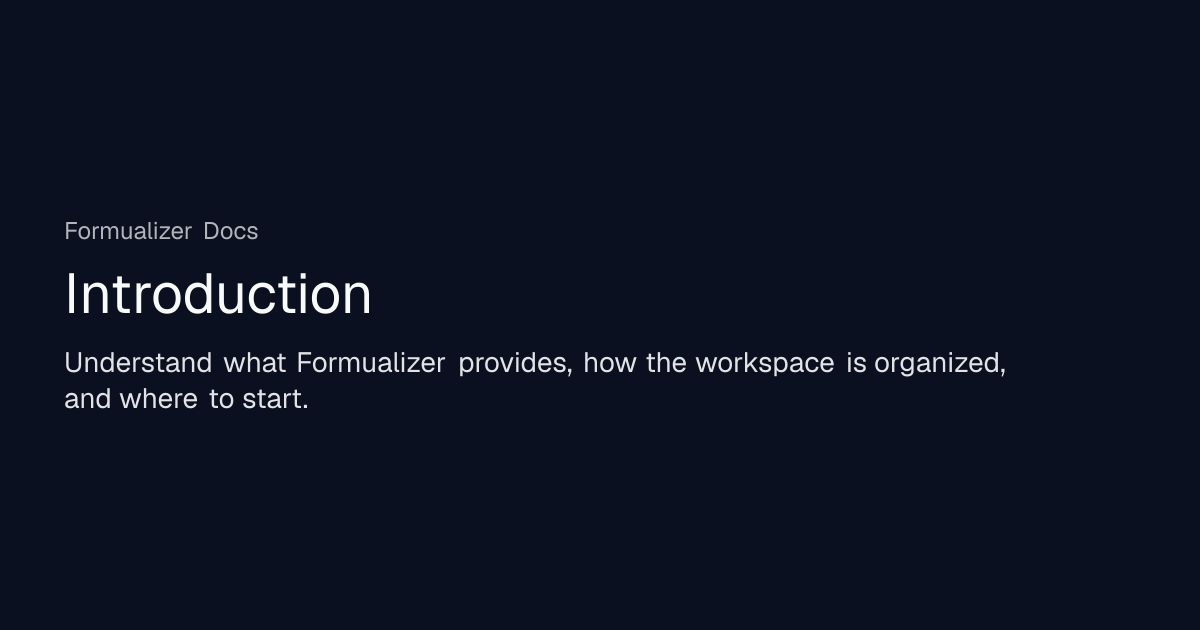 Introduction | Formualizer Docs